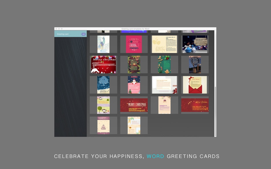 #4. Greeting card for Word (macOS) 由: 磊 范
