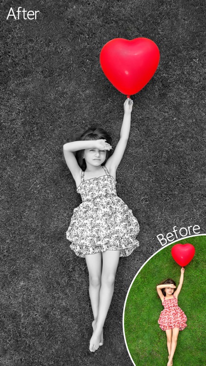 Dash of Color - Black & White, Colorful Photo Editor with Grayscale Effects
