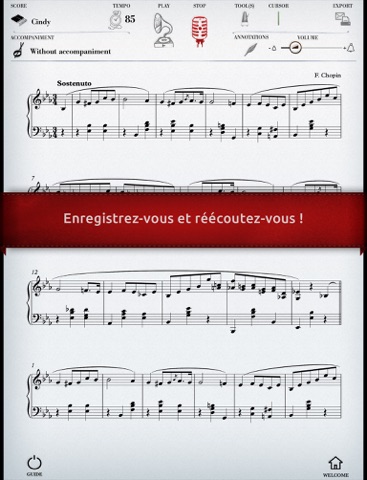 Play Chopin – Valse n°18 (partition interactive pour piano) screenshot 3