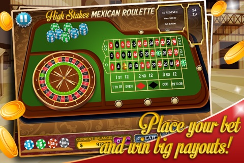 High Stakes Mexican Roulette - Vegas Casino Spin screenshot 2