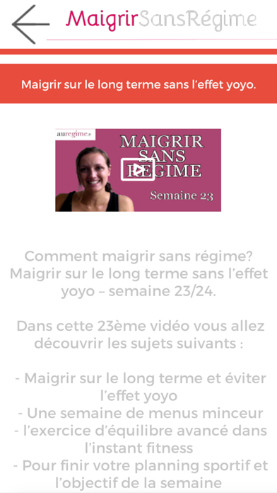 Screenshot #3 pour Video Maigrir sans Regime