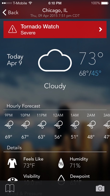 Radar Cast Elite - NOAA Hi-Def FutureCast, Push Notifications, Driving Directions, Lightning Strikes & Weather screenshot-3