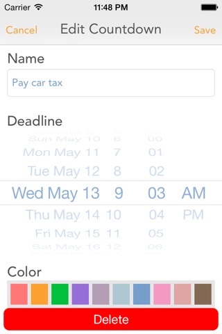 Countdown - a simple utility screenshot 3