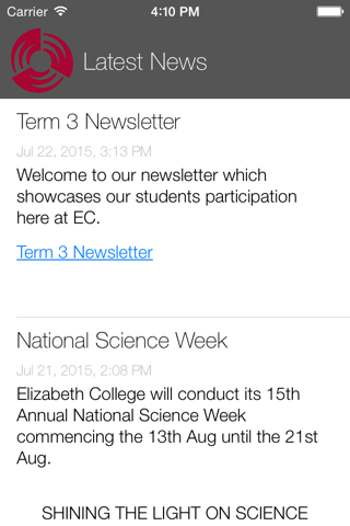 Elizabeth College Mobile screenshot 2