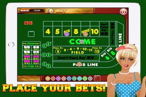 'Craps Casino Table Dice Games screenshot 2