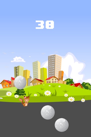 Squirrel Dodger: fast, fun, rock avoiding game screenshot 2