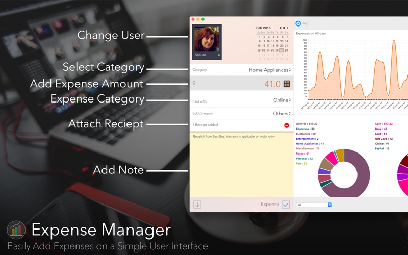 Screenshot #3 pour Expense Manager