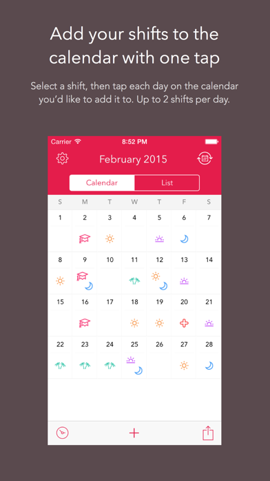 Shifts – Shift Worker Calendar Screenshot 2