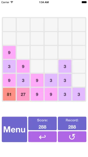 Скриншот 2048+++ на iPhone 5