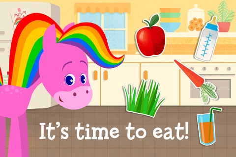 My Pet Rainbow Horse: Virtual Pet Game for Kids screenshot 3