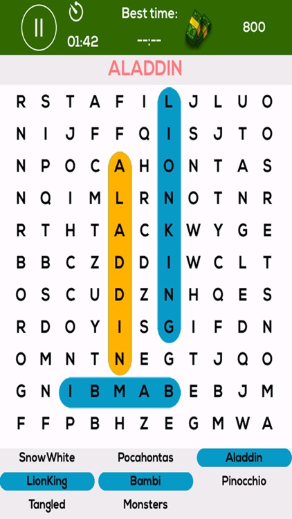 Cartoon Word Search