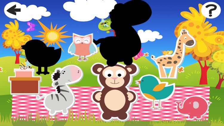 Awesome Babies Animals: Shadow Game to Play and Learn for Children