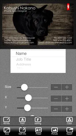 Game screenshot BusinessCardDesigner - Business Card Maker with AirPrint apk