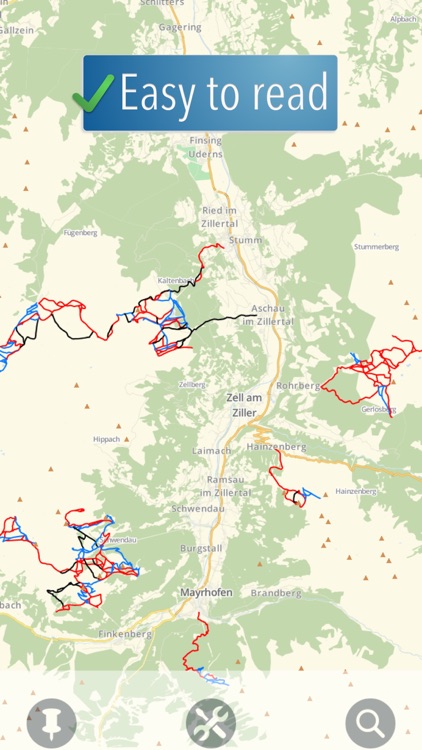 Zillertal Ski Map