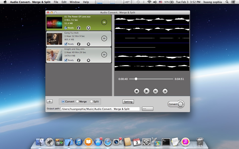 #1. Audio Convert、Merge & Split (macOS) 由: 华芳 刘