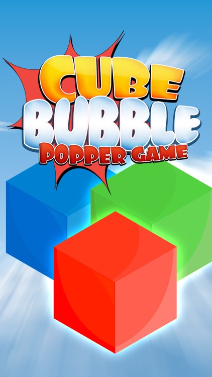 A Cube Bubble Popper Game: Pop Boom Bam