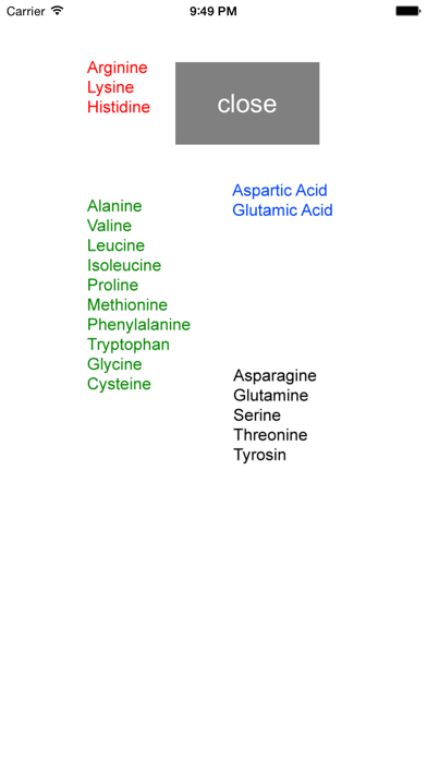 Screenshot #3 pour Learn Amino Acids