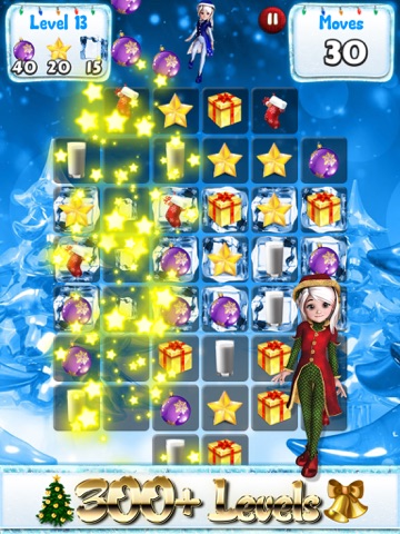Screenshot #5 pour Santa Games and Puzzles - Swipe yummy candy to make it collect jewels for Christmas HD