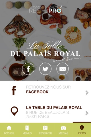 la Table du Palais Royal - Restaurant Paris screenshot 4