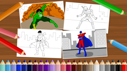 Superheroes - Coloring Book for Little Boys and Kids - Free Gameのおすすめ画像2