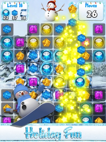 Screenshot #5 pour Snowman Games and Christmas Puzzle - Match snow and frozen jewel in this holiday countdown