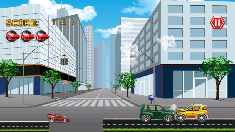 Big Auto Racing vs Grand Traffic screenshot 2