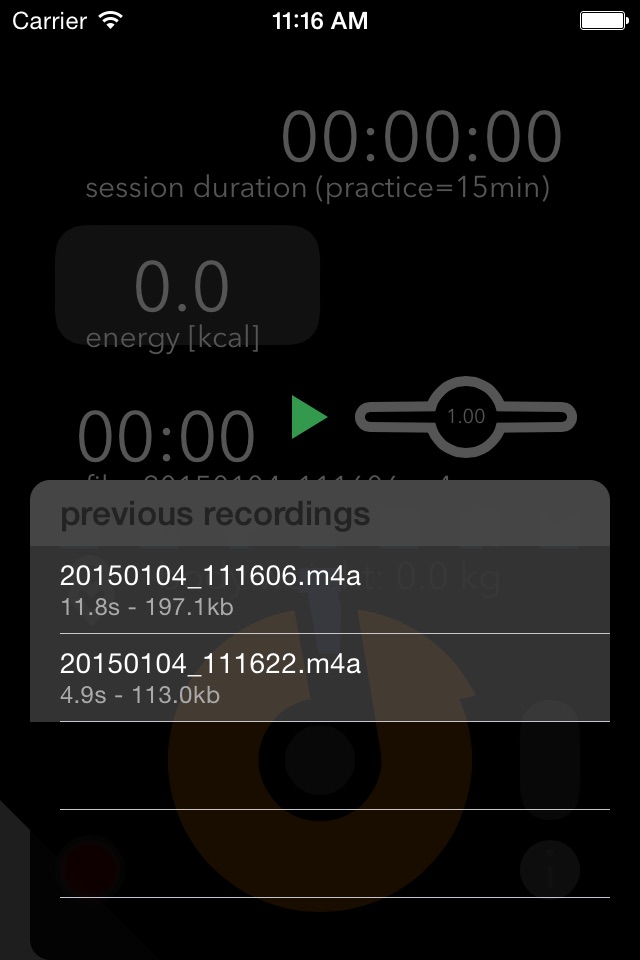 Metronm - active energy tracking metronome screenshot 4