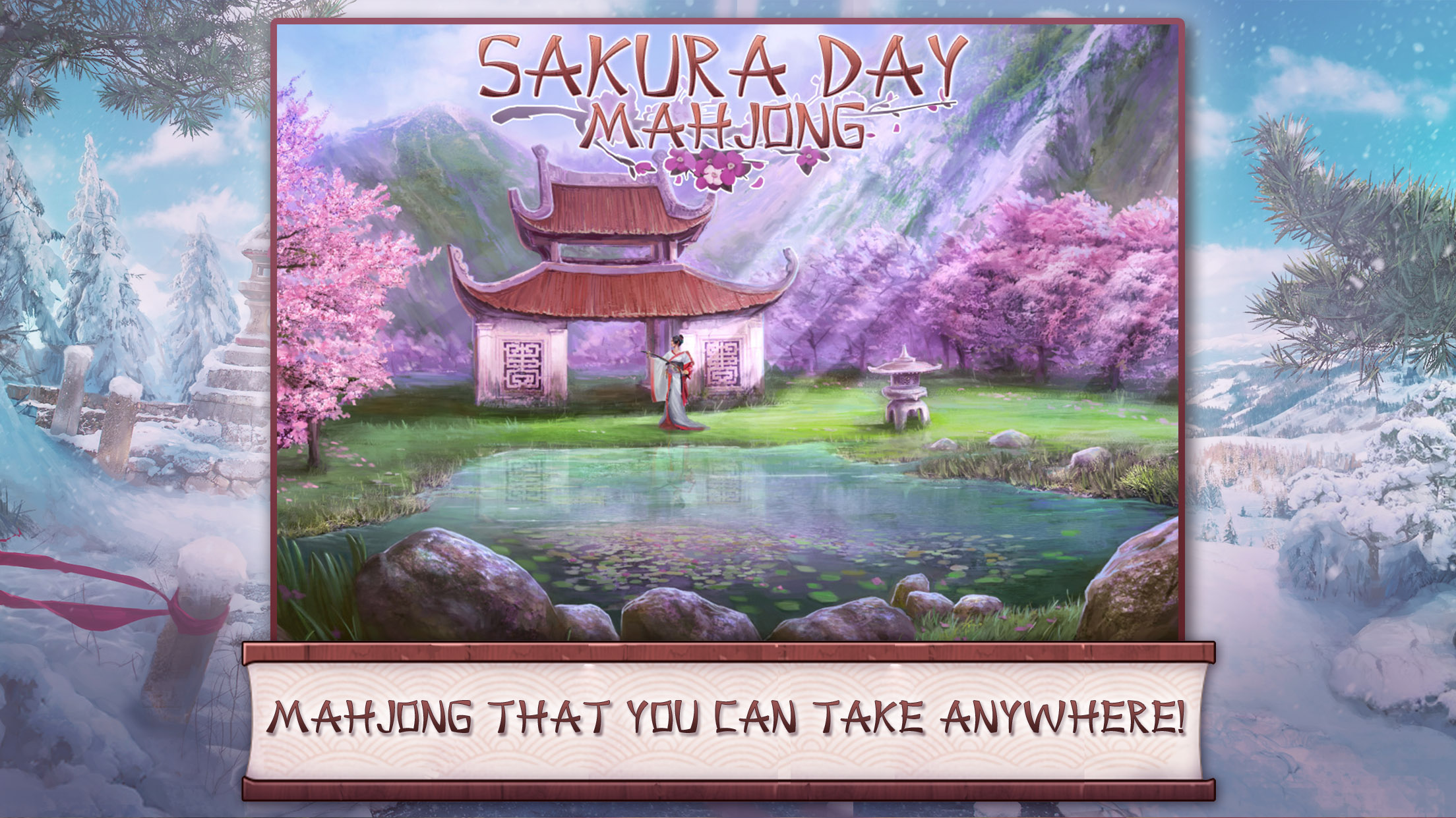 Sakura Day Mahjong Free screenshot 2
