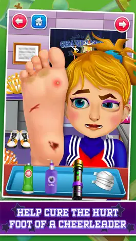 Game screenshot Cheerleader Foot Doctor & High School Salon Makeover mod apk