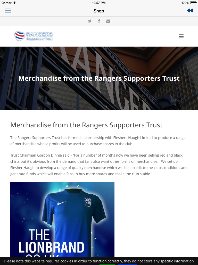 RST - The Rangers Supporters Trust screenshot 6