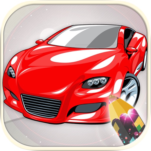 Paint cars magic - cars coloring pages icon