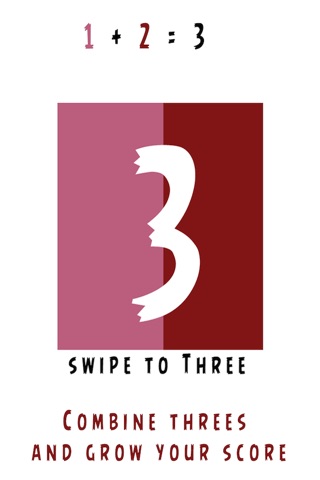 Swype to Threes! Numbers Puzzle Game screenshot 2