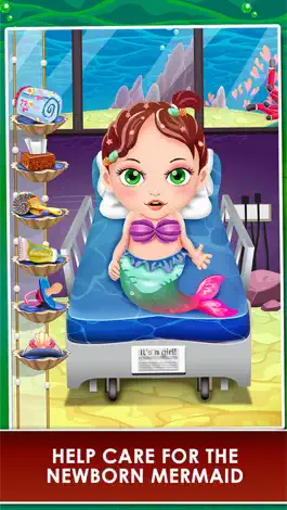Game screenshot Mermaid Mommy's New Born Baby Doctor - my newborn salon & make-up games for kids 2 apk