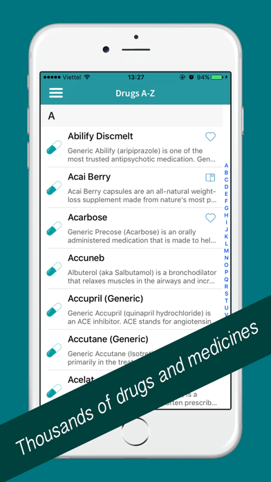 Screenshot #1 pour Drugs Dictionary - Best Drugs & Medical Dictionary