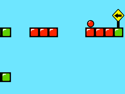Red Bouncing Ball Spikes Free iPad screenshot 3 - Games app