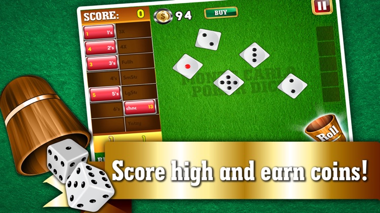 Monte Carlo Poker Dice FREE - Best VIP Addicting Yatzy Style Casino Game