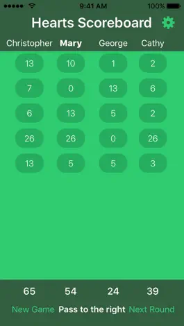 Game screenshot Hearts Scoreboard - Keep Track of your Hearts Scores! mod apk