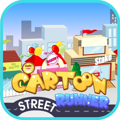 Cartoon street runner 3D Icon