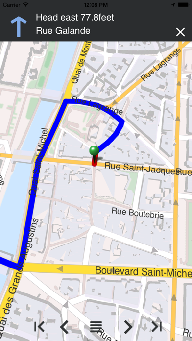 Paris - Offline Map & City Guide (w/metro!) iPhone screenshot