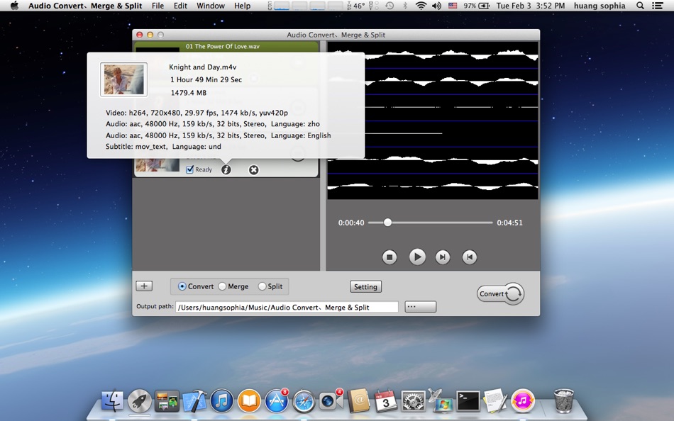 #5. Audio Convert、Merge & Split (macOS) 由: 华芳 刘