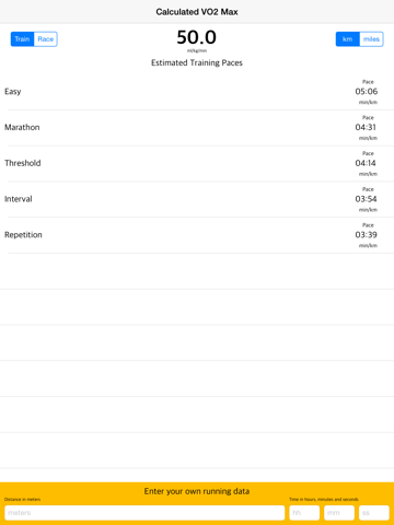 Screenshot #4 pour VO2max Calculator