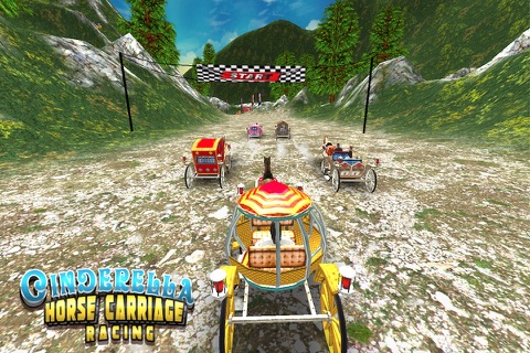 Cinderella Horse Cart Racing screenshot 2