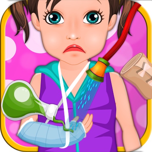 Little Girl Hand Fracture Doctor Game icon