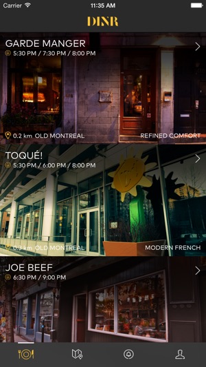 DINR - Restaurant Reservations