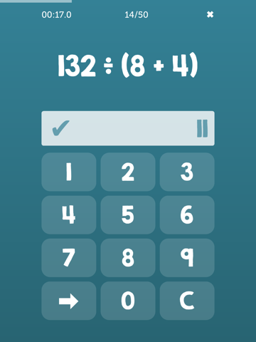 Screenshot #6 pour Speed Math - Improve your mental addition, subraction, multiplication, and division skills