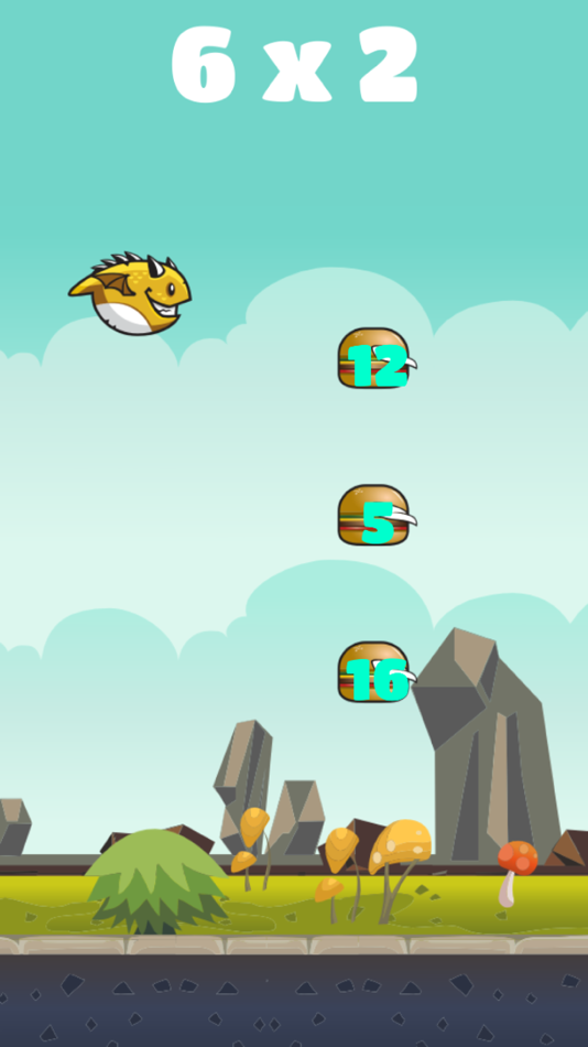 #5. DragonFly Math - Endless Runer/Obstacle avoiding Style game with math mode (iOS) By: XGameDev Pty Ltd