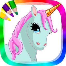 Licornes et poneys – dessins à peindre et livre à colorier