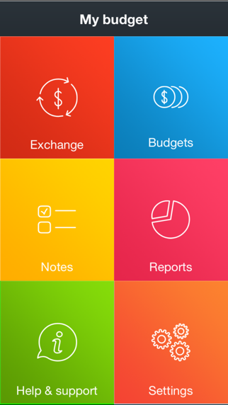 My budget : Personal spendings and revenue manager, currency exchange and notes with reminders Screenshot