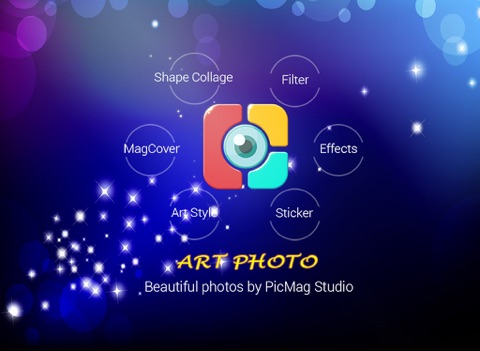 Art Photo Studio- Shape Collage - Magazine Photo Effects iPad screenshot