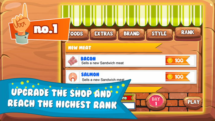 Sandwich Lunch Food Maker Mania - sim mama story and make cooking dash games for kids